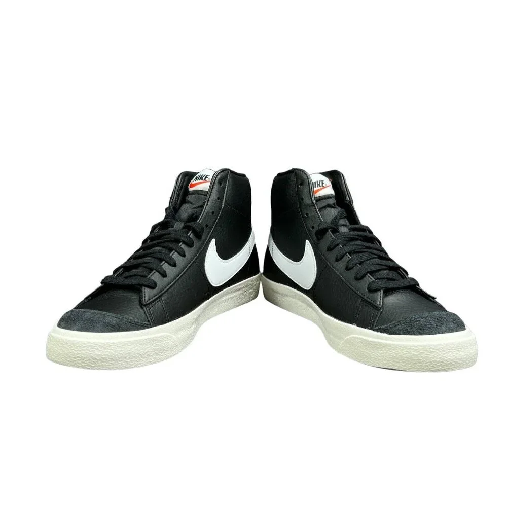 Nike Blazer Mid '77 Vintage Black White Sail Shoes BQ6806-002 Men's Size 10.5 - Picture 8 of 9